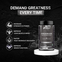 Musclemade CREAMADE Creatine Monohydrate Powder | Unflavoured | 100 g | 33 Servings