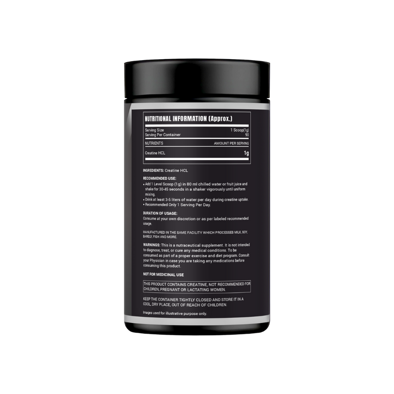 Musclemade CREAMADE Creatine HCL Powder | Unflavoured | 90 g | 90 Servings
