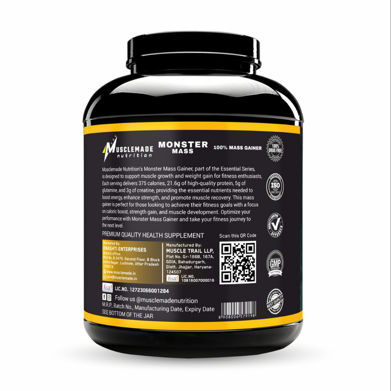 Musclemade Monster Mass Gainer | 3Kg