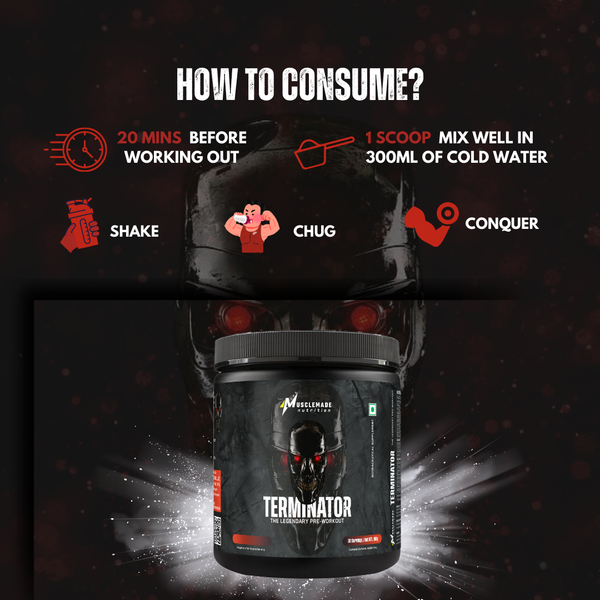 Musclemade TERMINATOR PRE Workout, 180 g/30 Servings