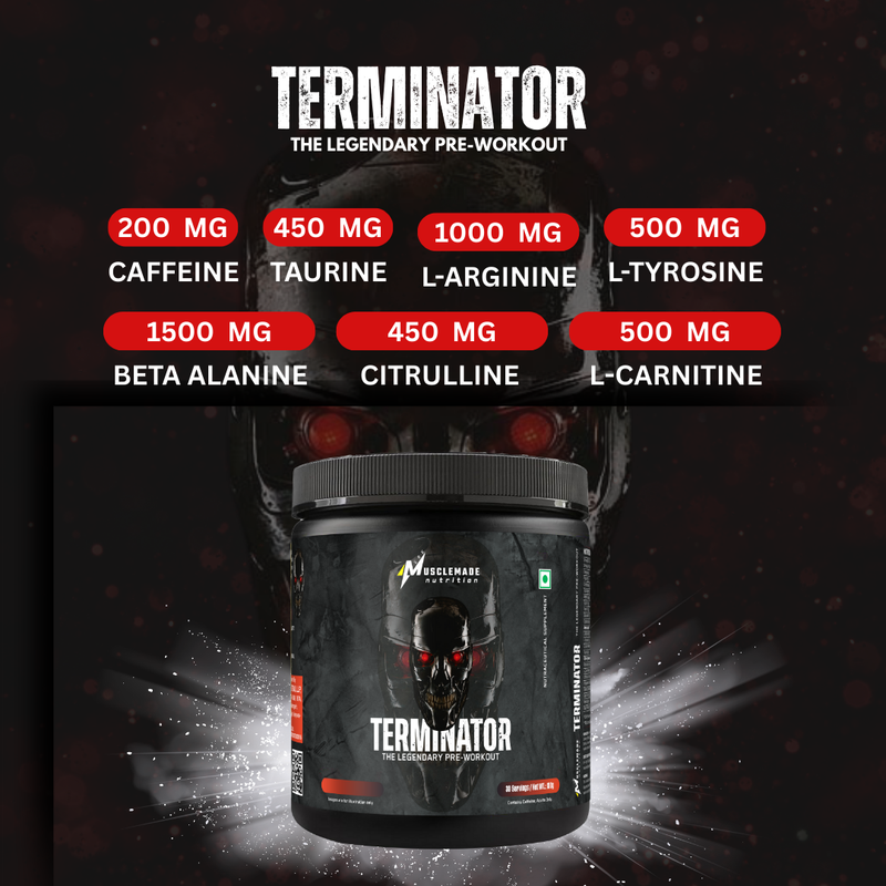 Musclemade TERMINATOR PRE Workout, 180 g/30 Servings
